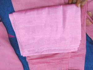 Unstiched Pink kurti set