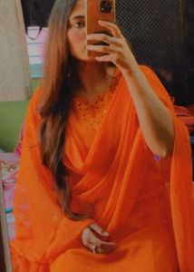 Orange Salwar Kameez Suit