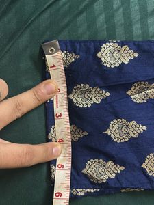 Blue Velvet Kurta Set
