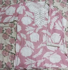 Floral Print Kurta