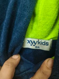 Cool Blue Hoodie for 4-7 years boy