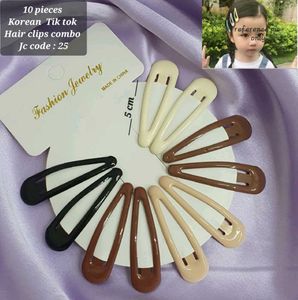 Pastel Hair Clip Set - 10 Piece Combo