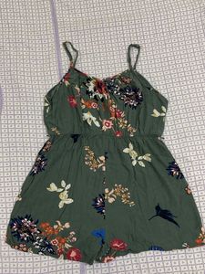 Floral Print Romper