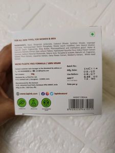 La Pink White Haldi Night Cream