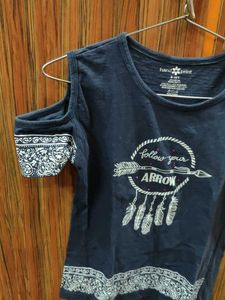 Cute Blue Graphic T-Shirt