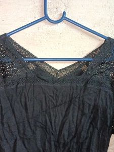 Stylish Ladies Lace Top Black 🖤