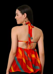 Orange Trendy simple Chatpata Top