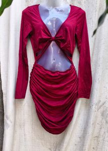 I. Red Bodycon Mini Dress