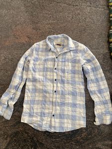 Checked Blue Casual Shirt