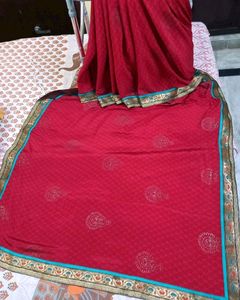 New Red Saree ♥️🔥Pretty