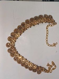 Grey And Golden Necklace