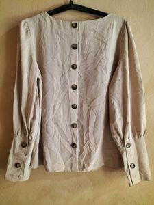 SHEIN Button Down Chic Top