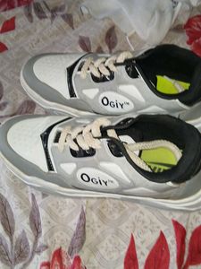 OGIY &amp; Nike Sneakers // White &amp;Grey