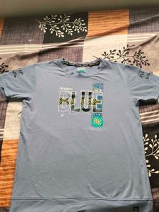 Graphic Print Blue T-Shirt
