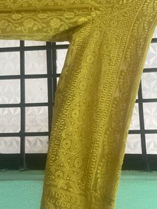 Mustard Yellow Anarkali