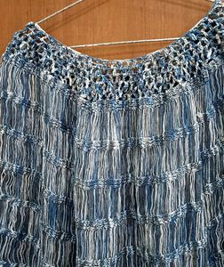 Blue Crochet Top