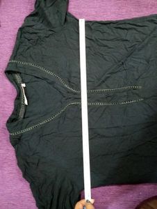 Short Black Kurta
