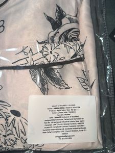 Floral Print Satin Nightsuit