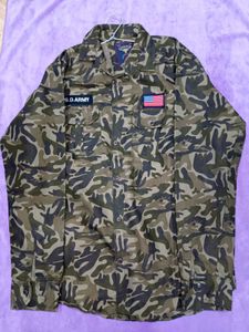 Camo Button-Down Shirt