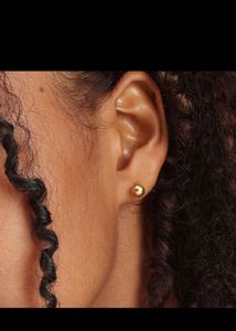🆕 Palmonas 18kt Gold Plated Spherical Stud