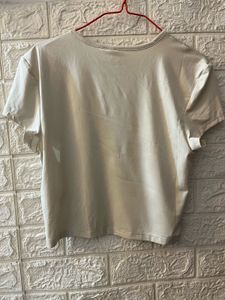 Cream Fitted Tee