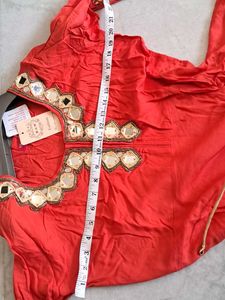 🆕️real Mirror Anarkali with  Duptta