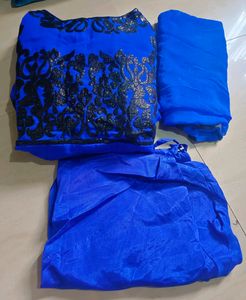 Blue Party Wear anarkali