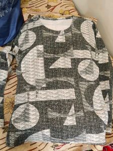 Abstract Pattern Long Sleeve Top