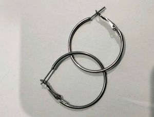 Silver Hoop Earrings Combo Of 2 Small And Big
