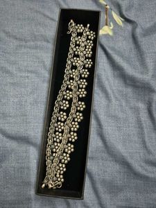Silver Flower Anklets
