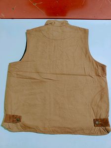 Vintage Old Mill Vest Men XL Brown Canvas Jacket