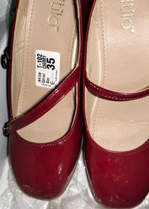 Cherry red Mary Jane