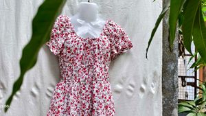 5126. CUTE FLORAL MINI DRESS