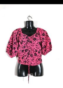 Pink Crop Top