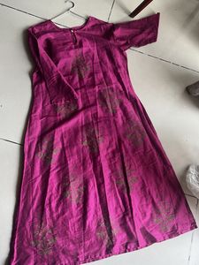 cotton silk kurti