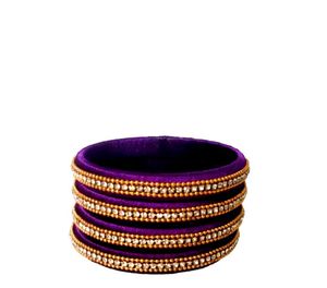 Silk Thread Bangles Set