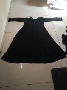 Elegant Black burkha Dupatta Hijab Set Brand New