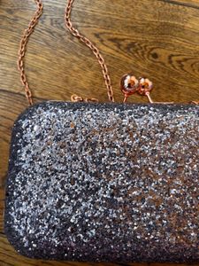 Sparkly Silver Clutch