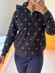Champion Print Zip-Up Hoodie