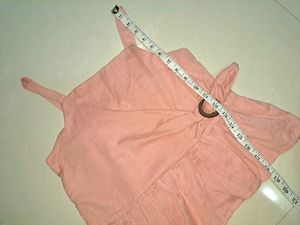 New Peach Crop Top