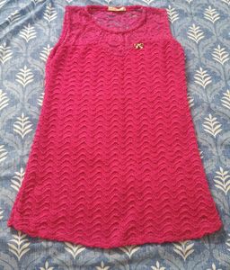 Net Cut Sleeve Top