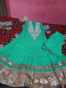 Amazing 😍. Beads Ghera Anarkali Kurti Set