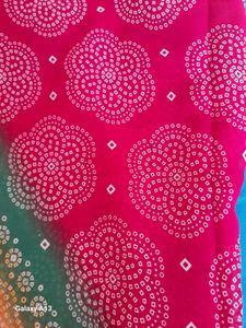 Colorful Bandhani Print Saree