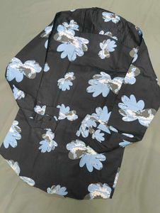 Floral Print Button-Down Shirt