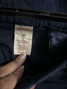 Navy Blue Casual Pants