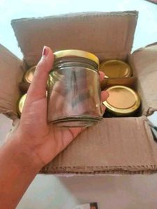 Gift Free 250 Ml Glasses Jar For Kitchen Use