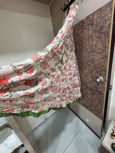 Floral Print Ethnic Skirt