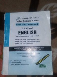 B.A. (Hons.) English Book