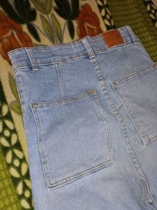 Wide Leg Denim Jeans