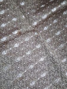 Elegant Brown &amp; Silver Dupatta